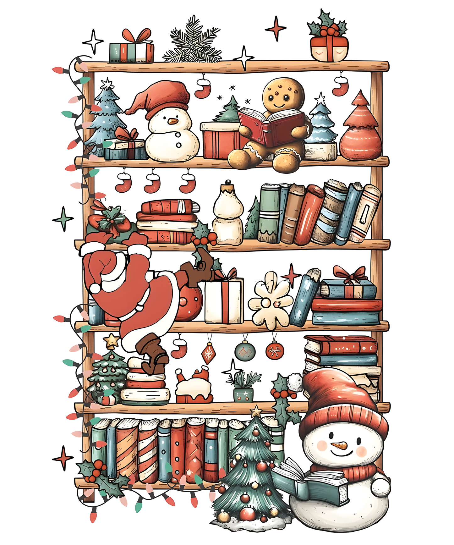 Christmas Bookshelf