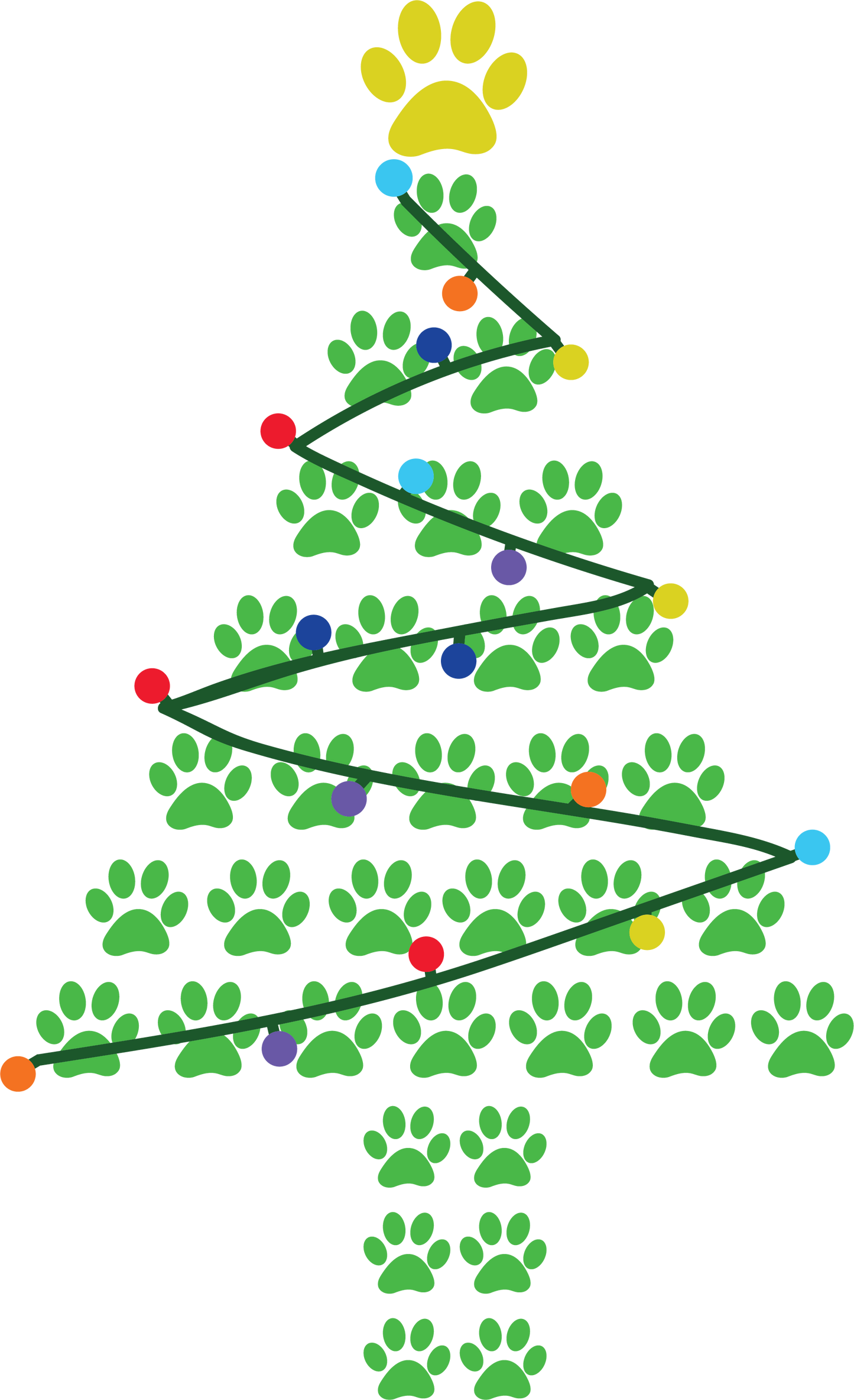 Paw Christmas Tree
