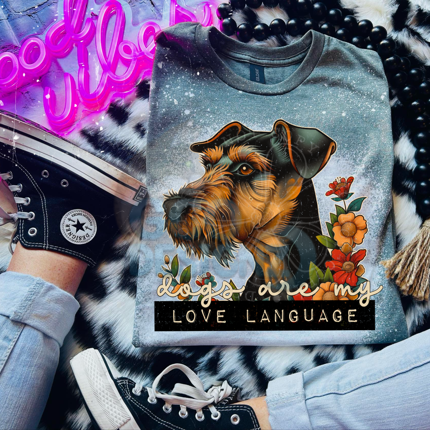 Dogs Are My Love Language-Schnauzer