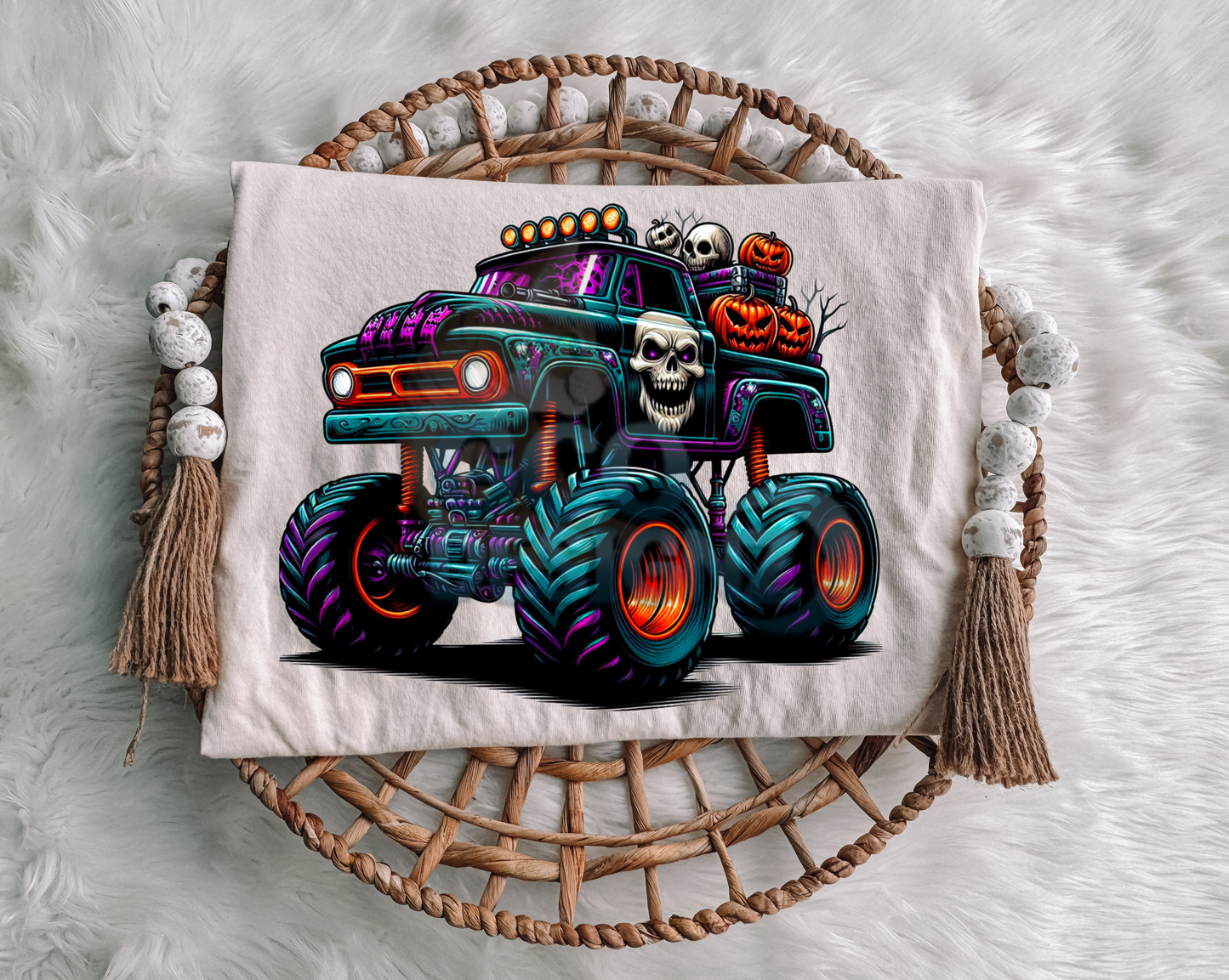 Pumpkin and Skull Truck