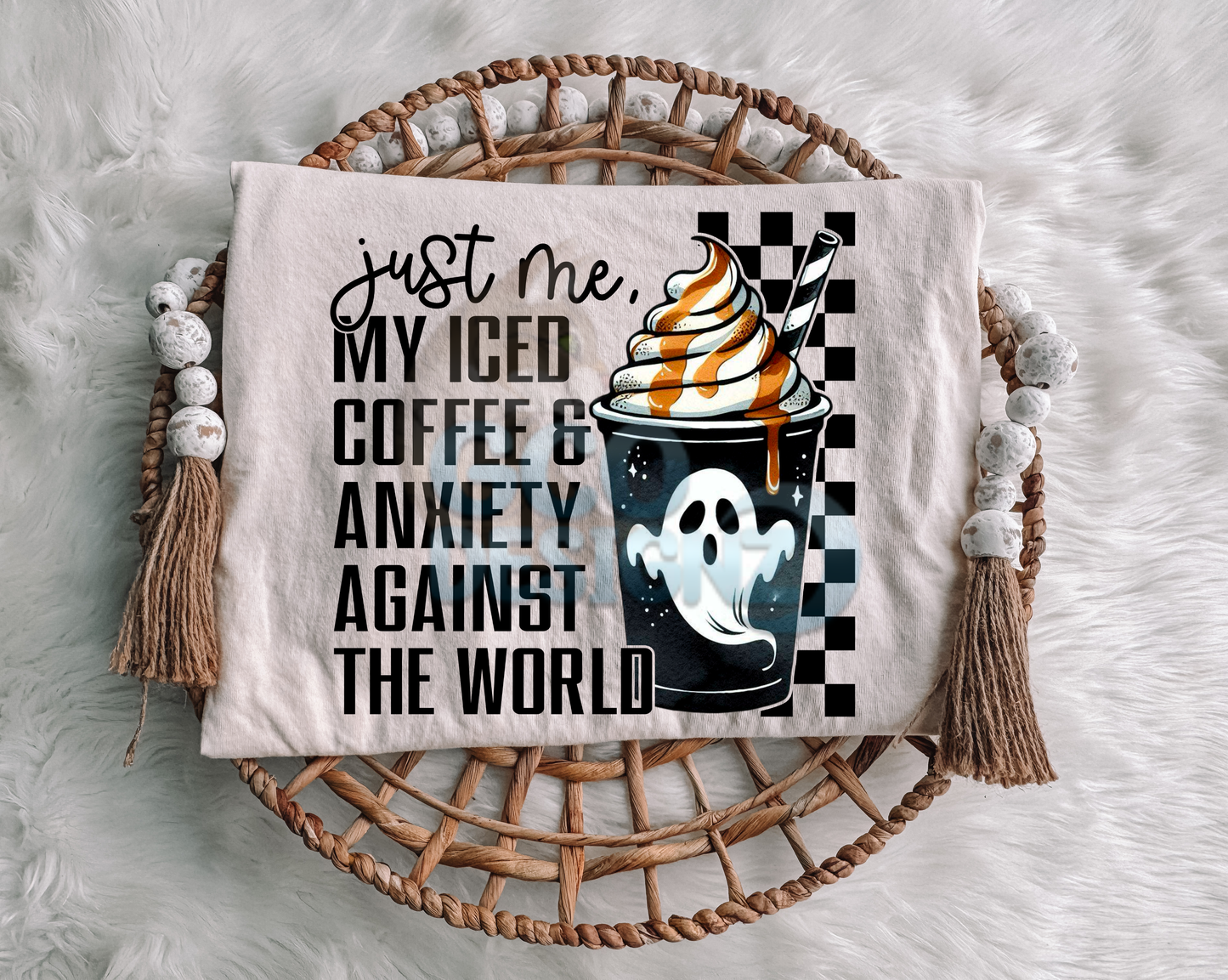 Just Me My Iced Coffee & Anxiety