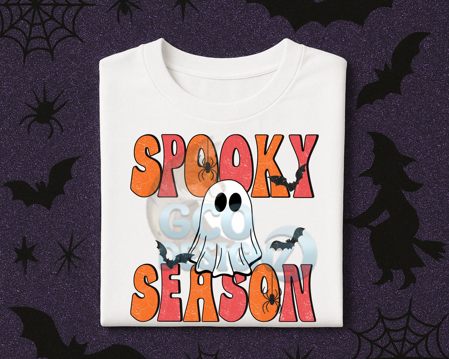 Spooky Season Ghost & Bats