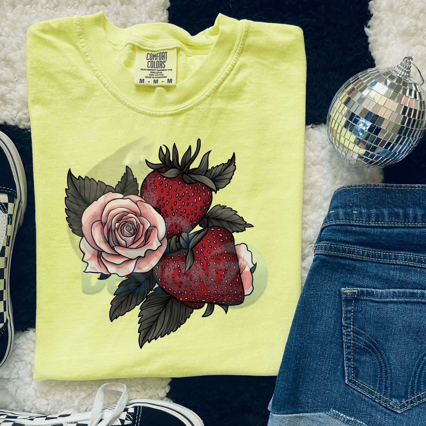Strawberry and Roses