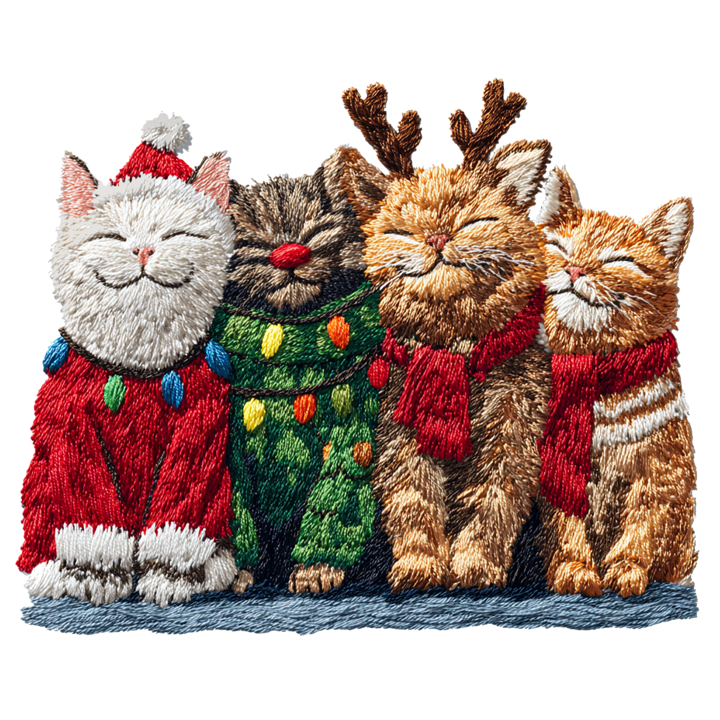Faux Christmas Cats