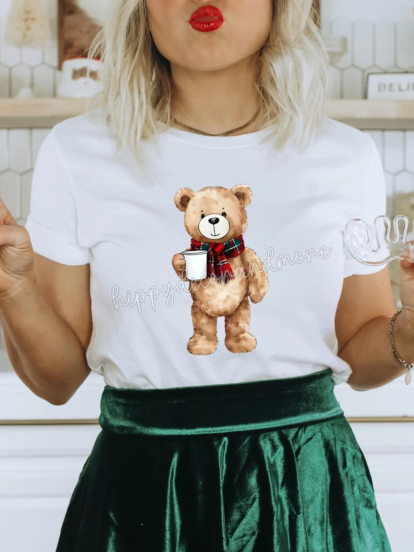 Preppy Christmas Bear