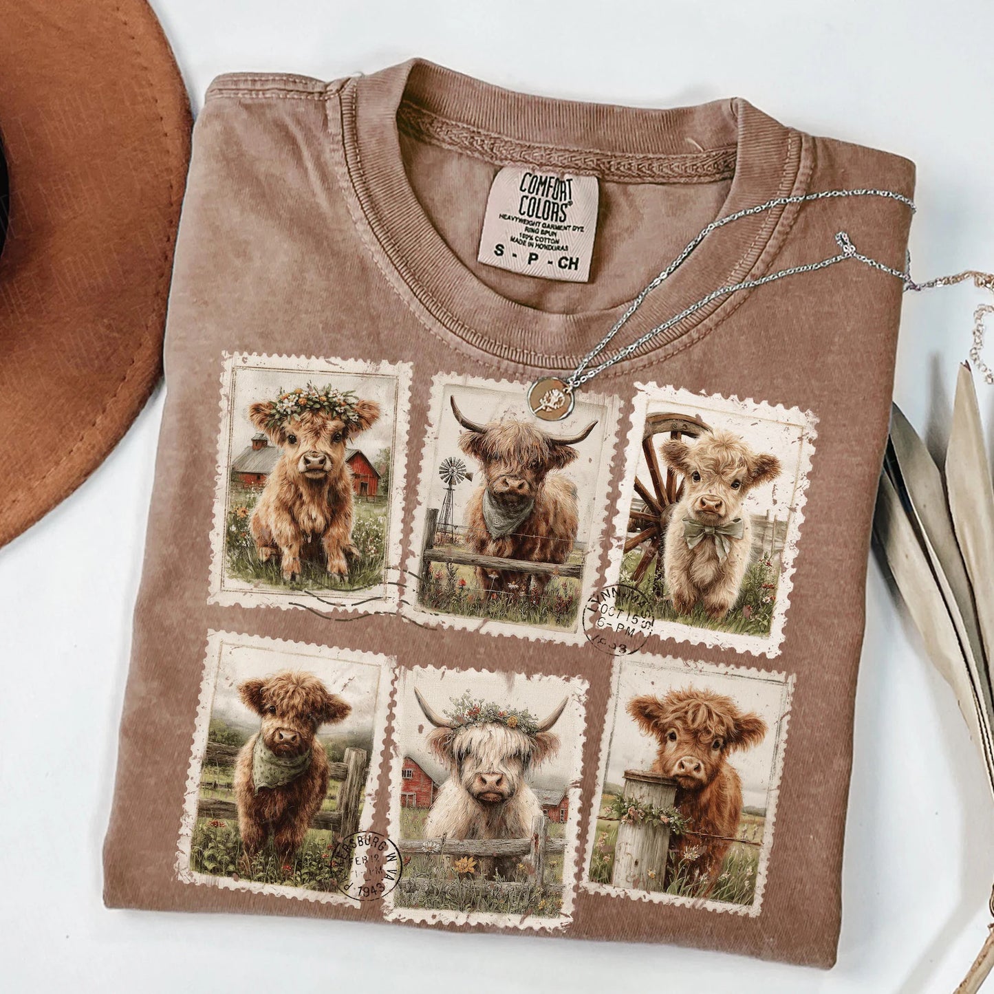 Highland Cow Stamp