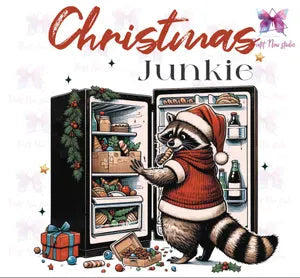 Christmas Junkie Raccoon