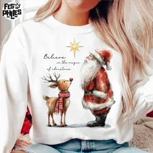 Santa and Reindeer