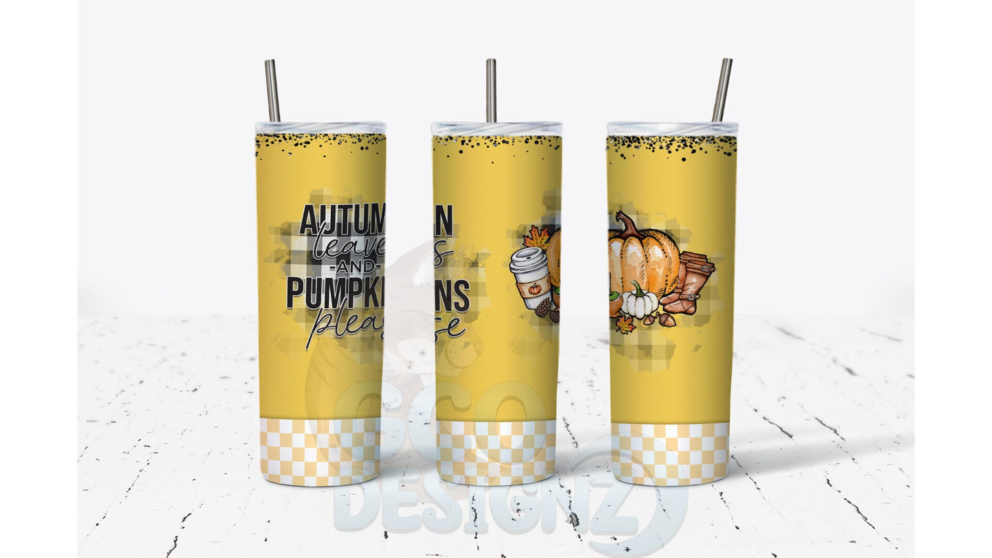 Autumn Leaves Tumbler