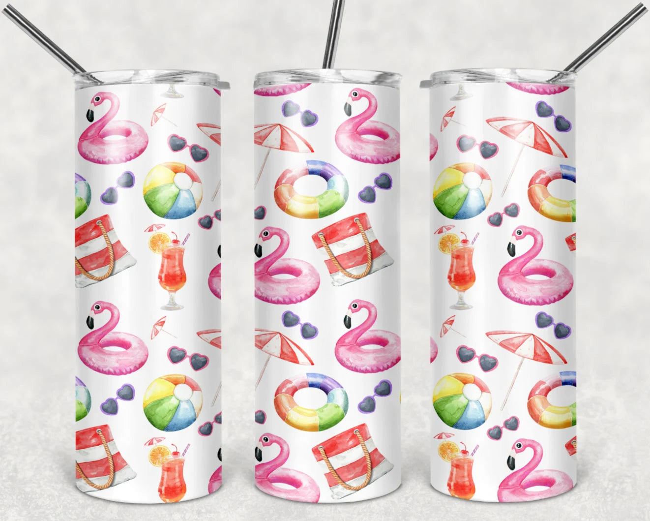 Summer Time Sublimation Tumbler