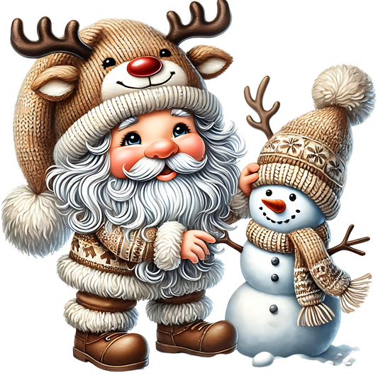Reindeer Gnome & Snowman