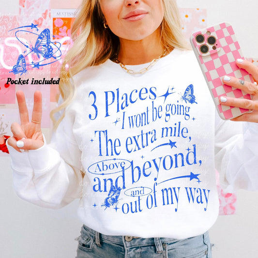 3 places I won't