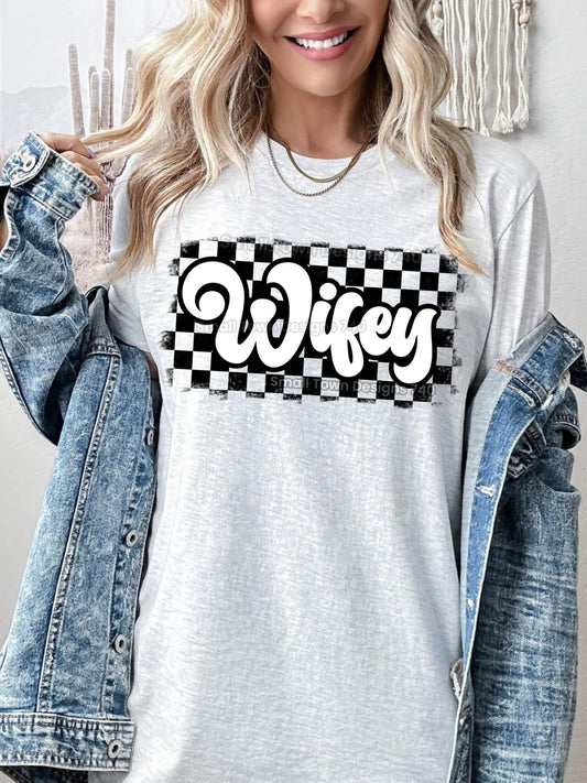 Wifey Checkered