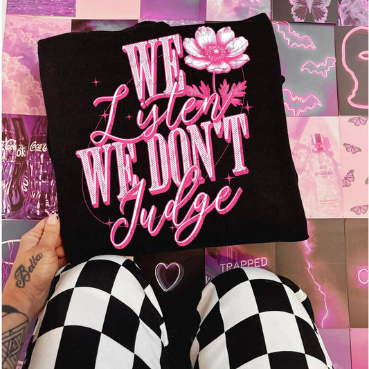 Listen & Don't Judge Pink