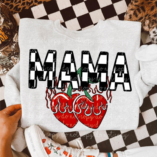 Checkered Mama & Cherries