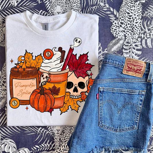 Pumpkin Spice Skull