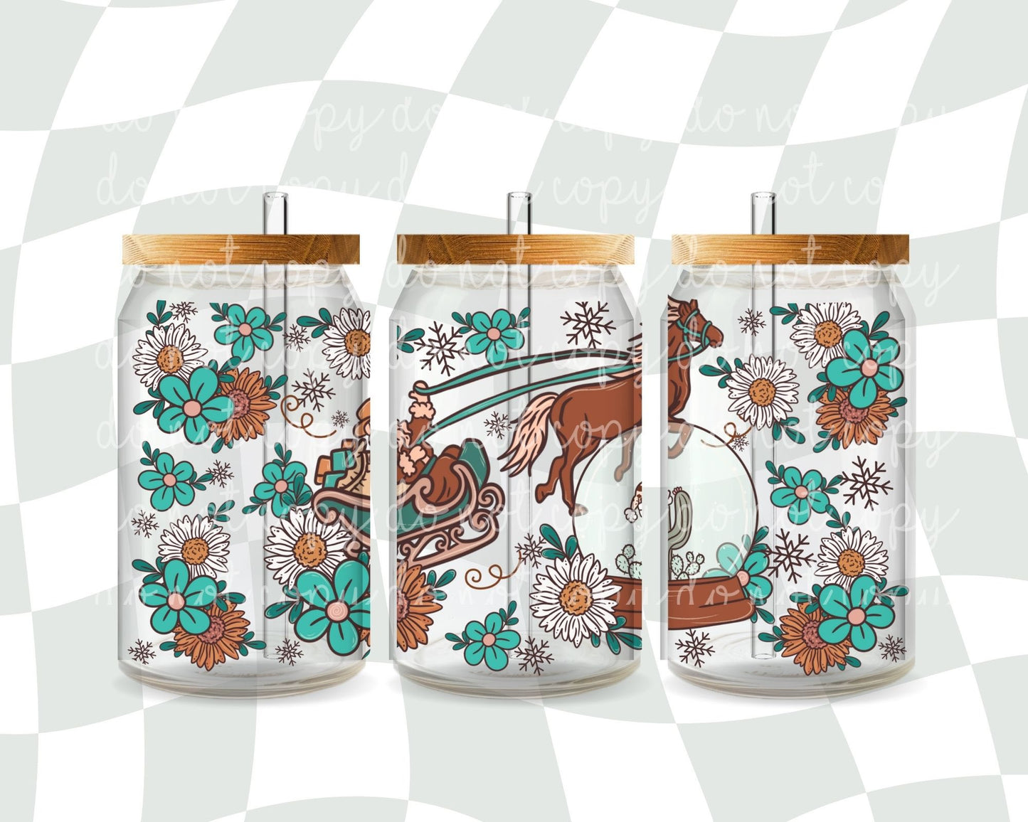 Floral Christmas UVDTF