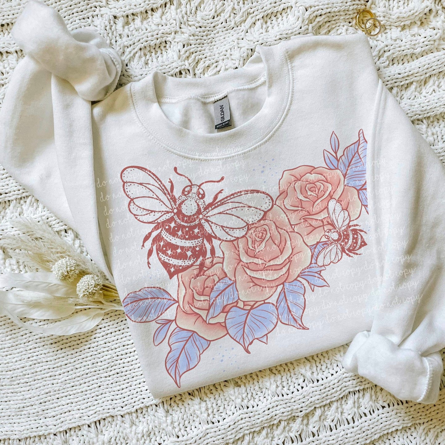 Bee & Flowers