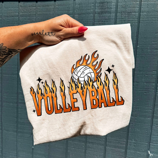 Flaming Volleyball