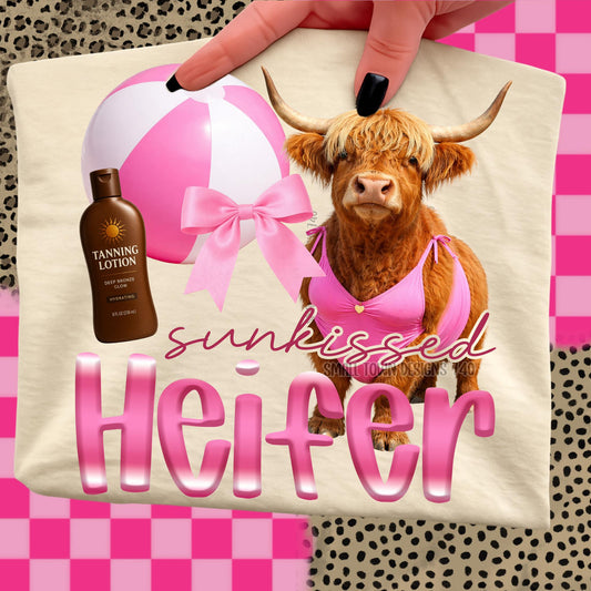 Sun-kissed heifer