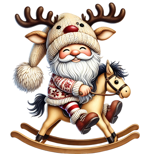 Gnome and Rocking Horse