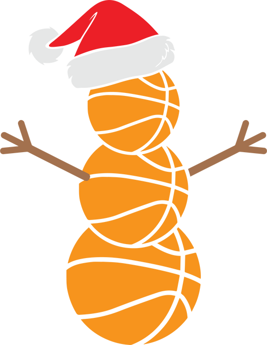 Basketball Snowman