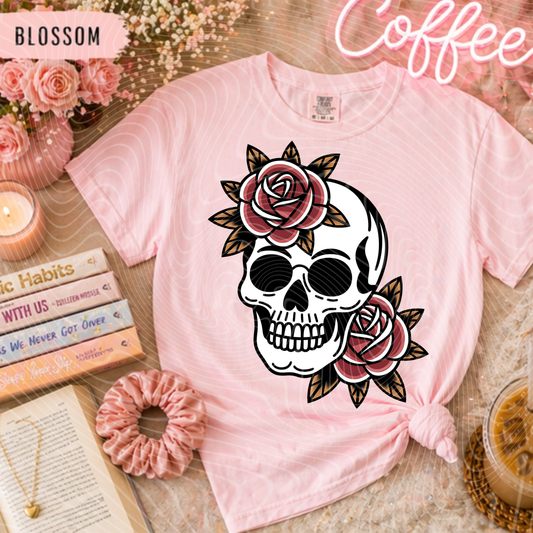 Skull with Roses