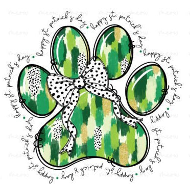 Green Dog Paw