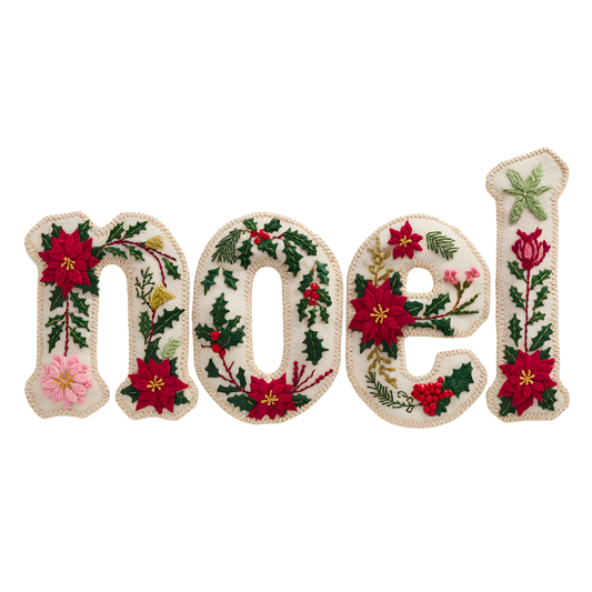 Noel Faux Embroidery