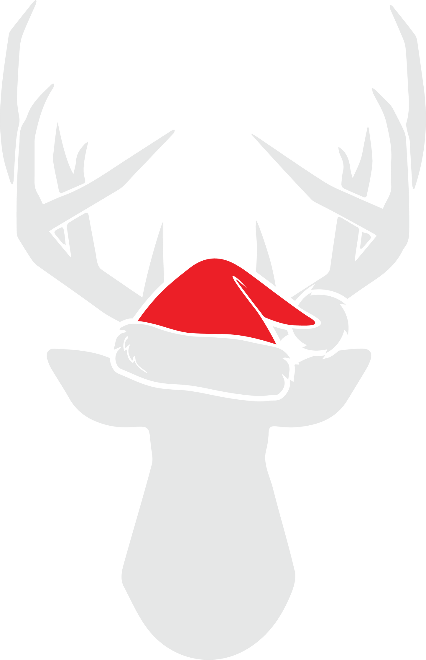 Deer with Santa Hat