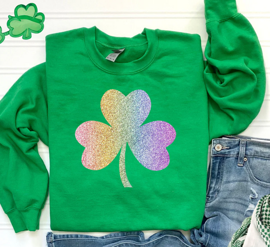 Fake Glitter Shamrock (Toddler Size)