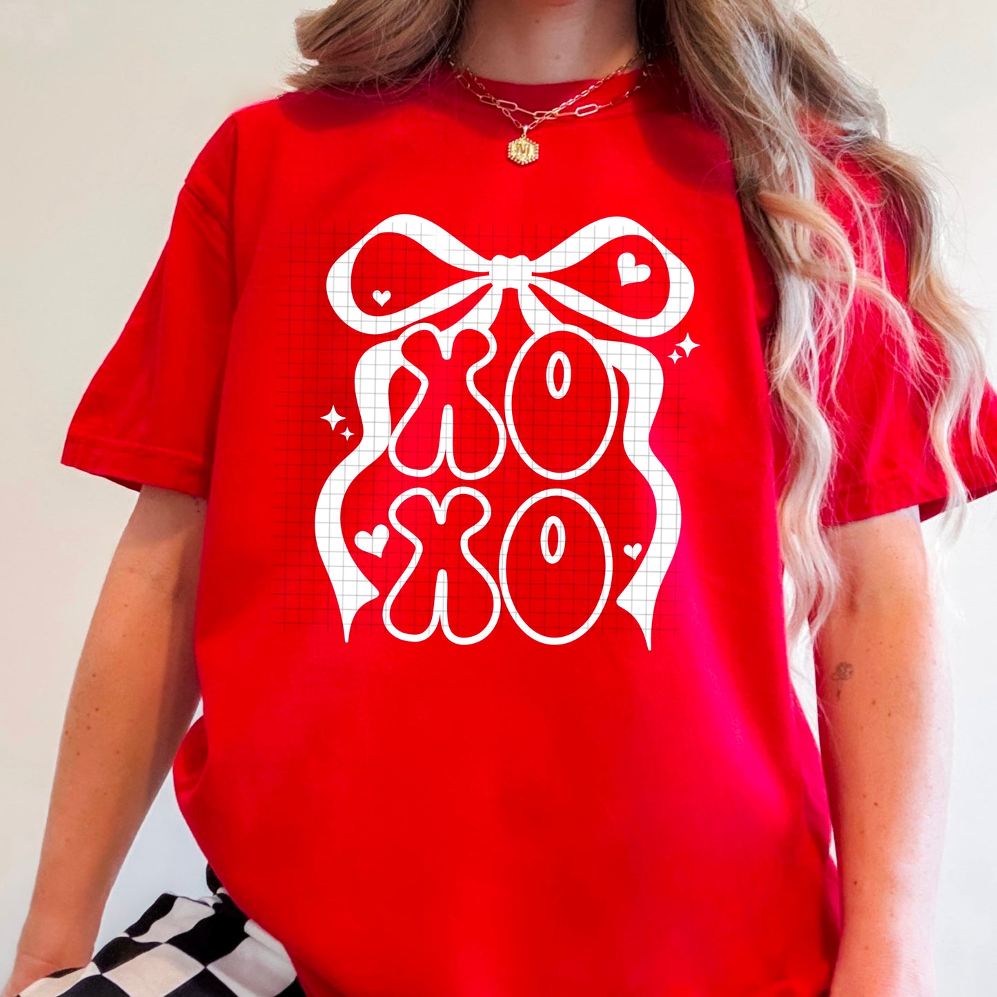 XOXO Bow White
