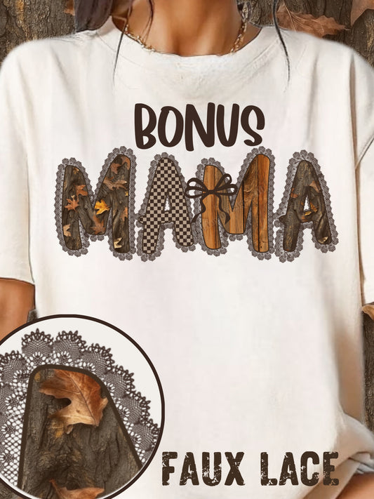 Bonus Mama Faux Camo Lace