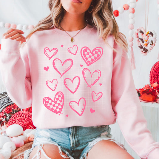 Pink Valentine Hearts