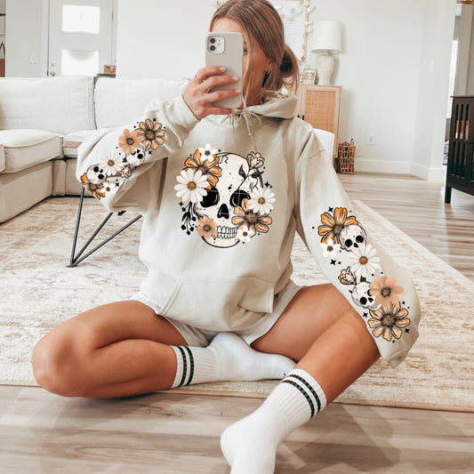 Floral Skull (sleeve included)