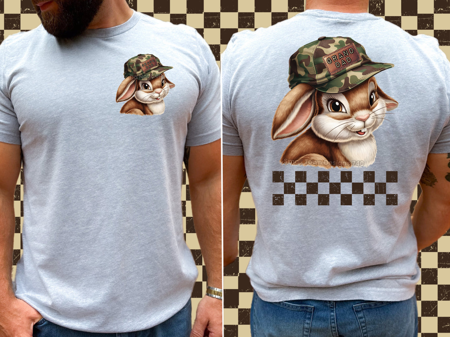 Checkered Camo Bunny