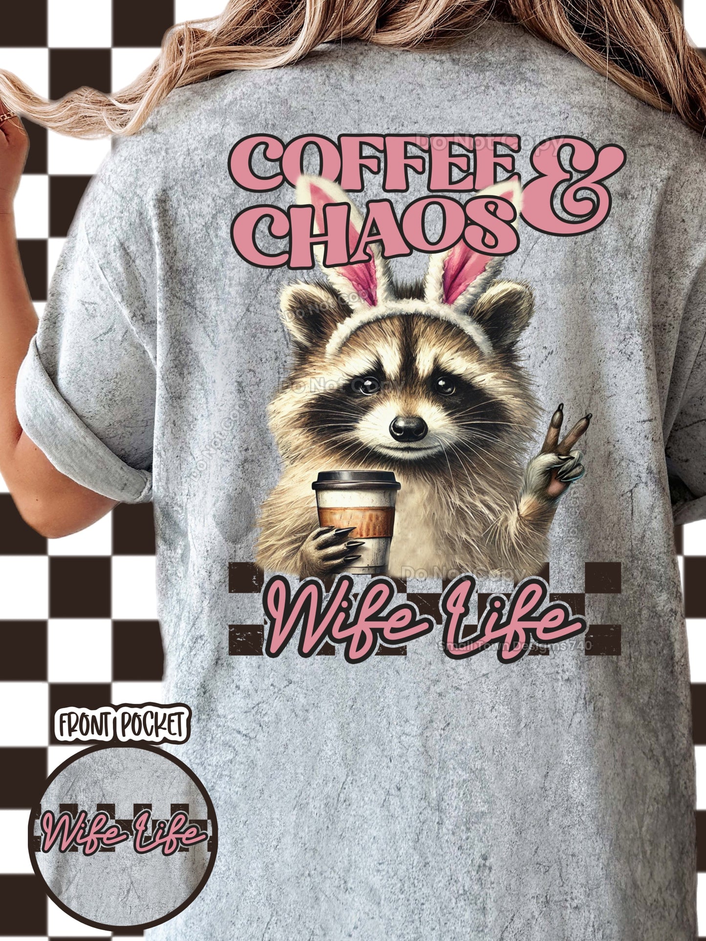 Coffee & Chaos Raccoon