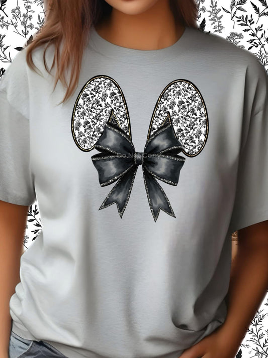 Black Bunny Ear Bow