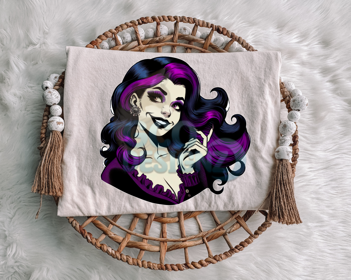 Purple Pin Up Girl
