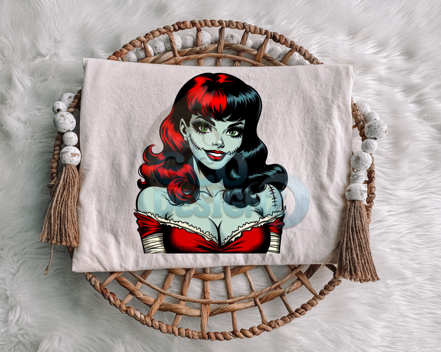 Red & Black Pin Up Girl
