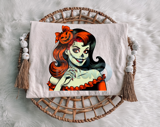 Pumpkin Pin Up Girl
