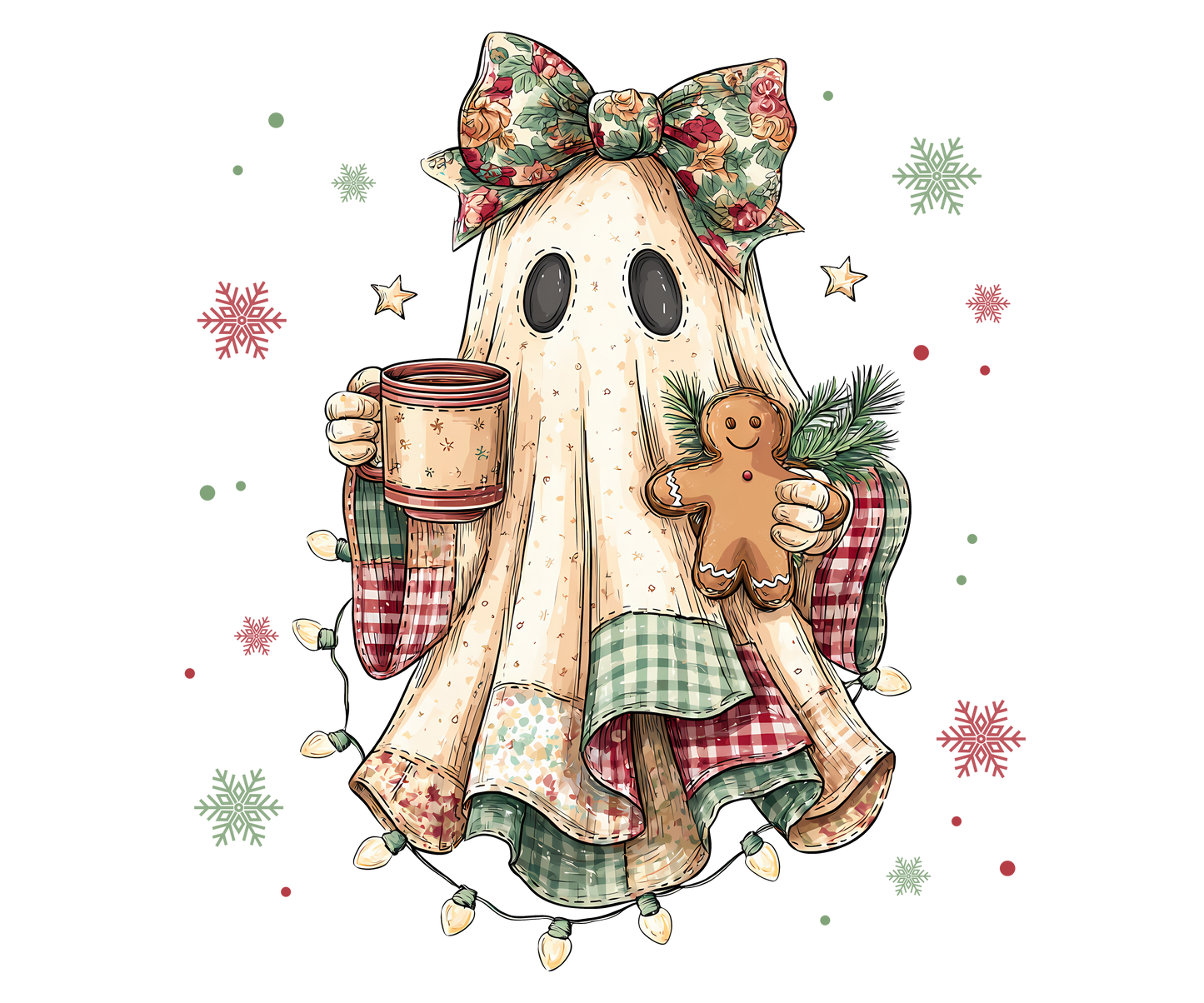 Christmas Patchwork Ghost