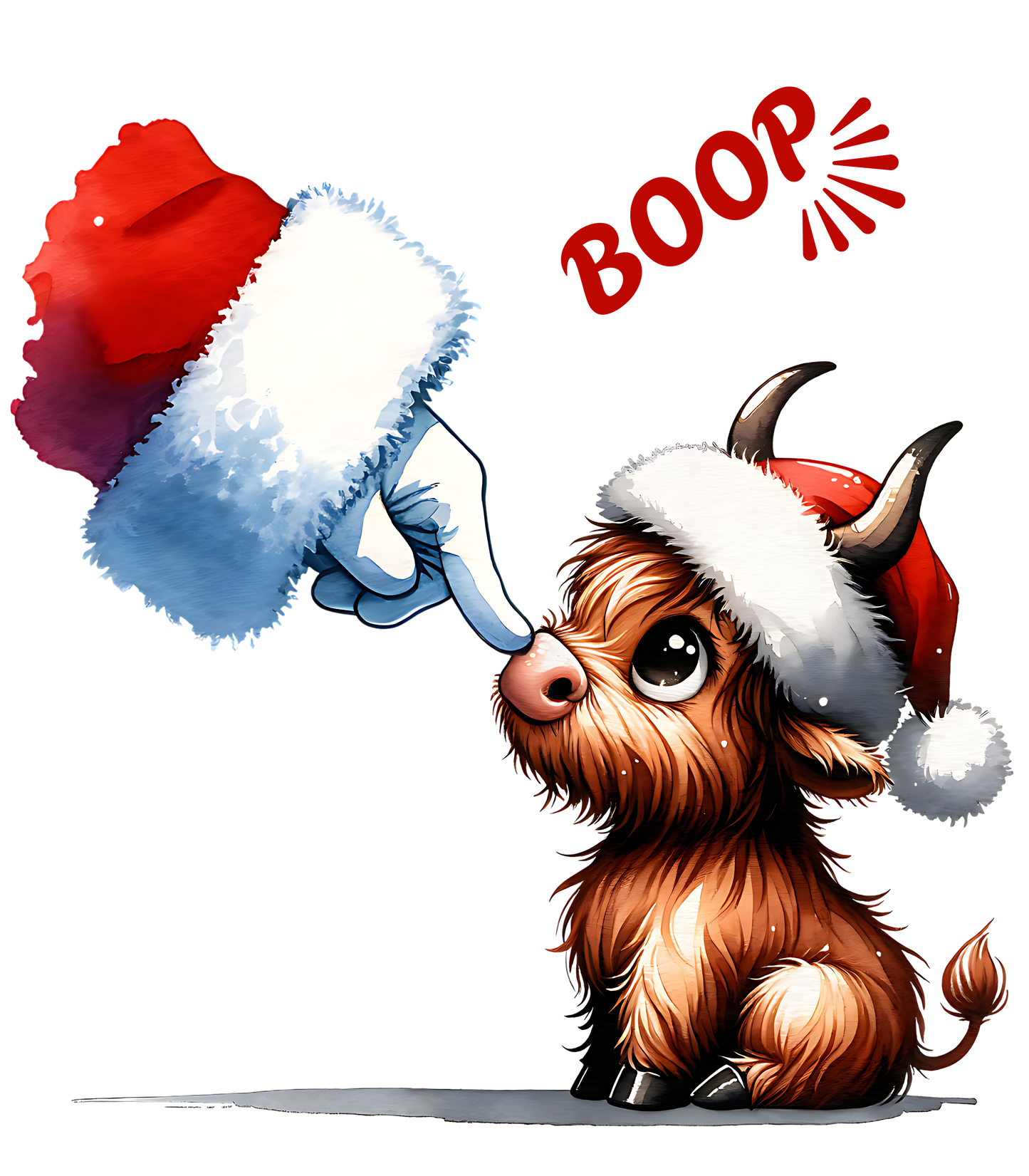 Santa and Cow Boop