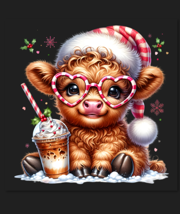 Christmas Coffee Cow