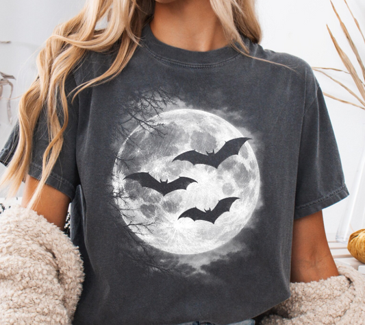 Bats & Moons Half Tone
