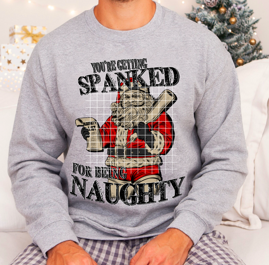 Naughty Santa DTF Transfer