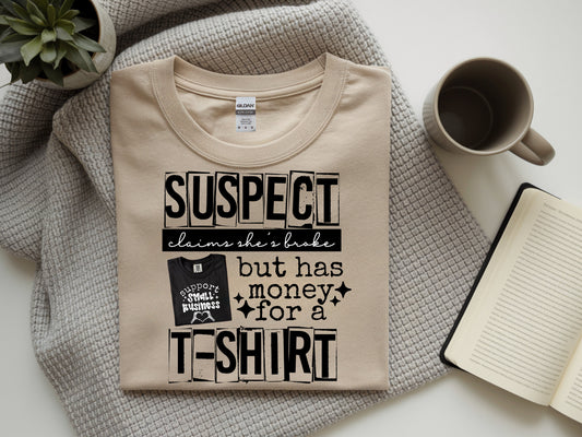 Suspect Claims Broke