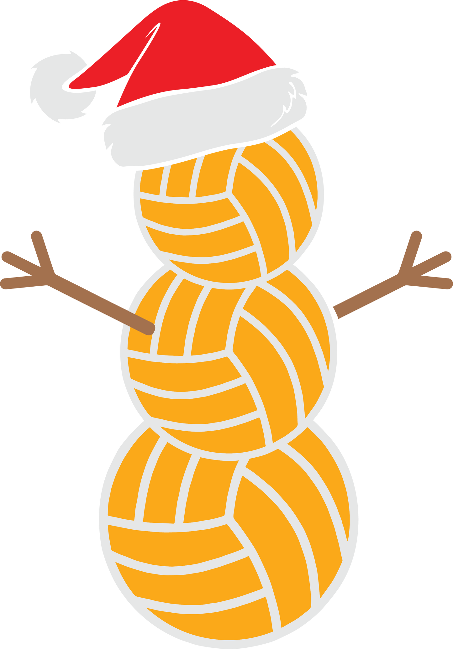 Volleyball Snowman