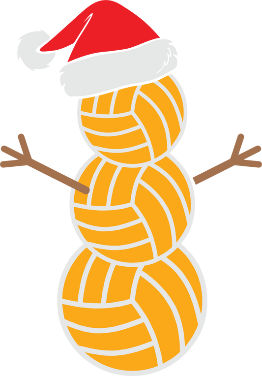 Volleyball Snowman