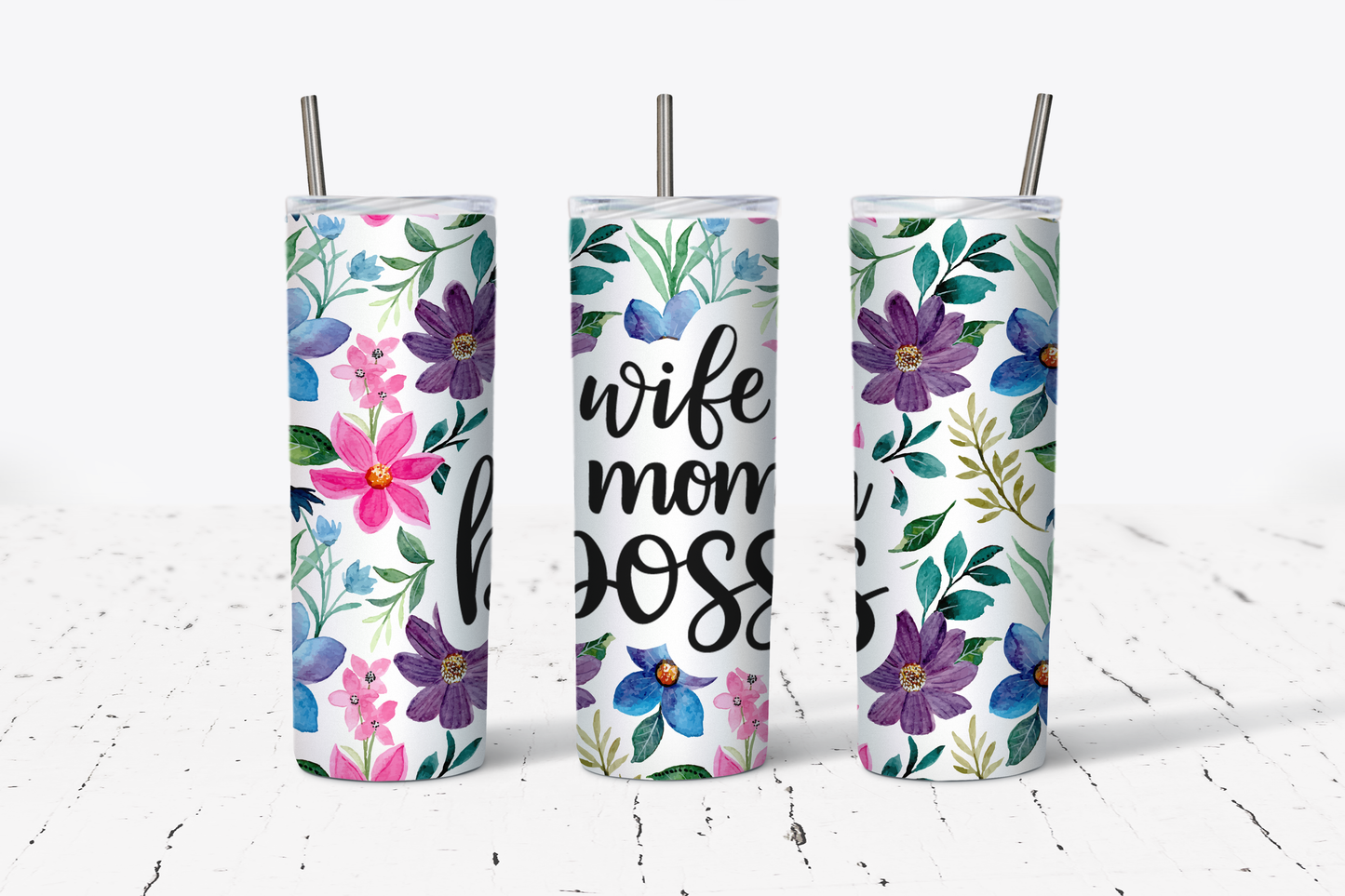 Wife Boss Mom Tumbler